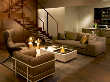MANHATTAN 50 - Indoor/Outdoor freestanding bioethanol or gas fireplace by EcoSmart Fire - view 2